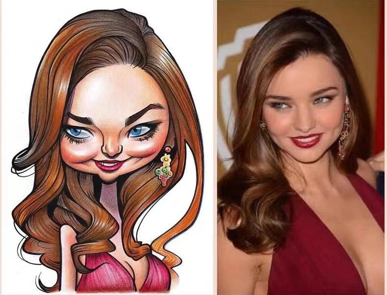 Custom caricature portraits