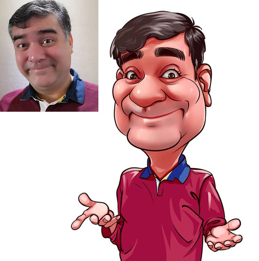 Custom caricature portraits