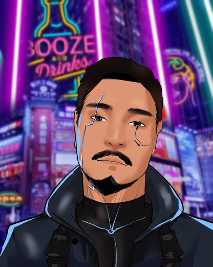 Custom cyberpunk portraits