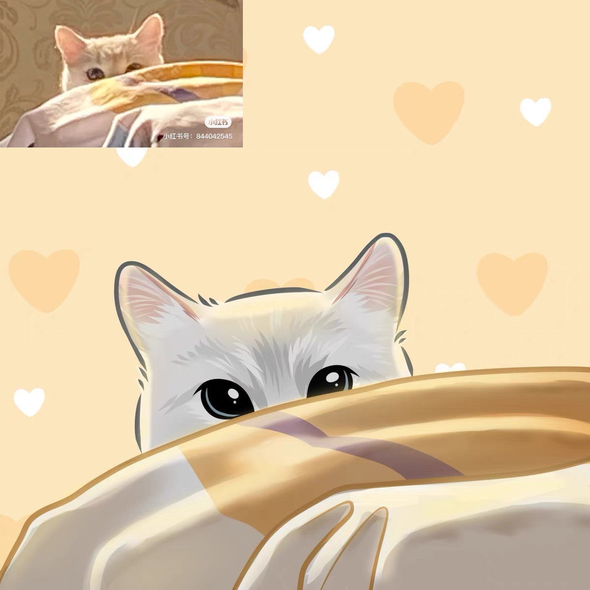 Custom cartoon pet portraits from photo