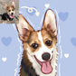 Custom cartoon pet portraits from photo