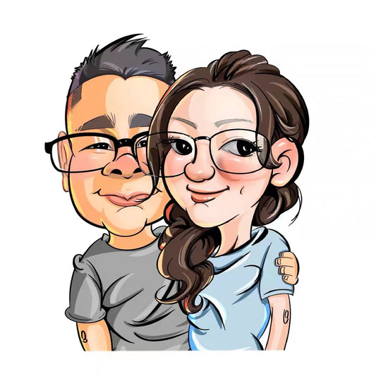 Custom caricature portraits