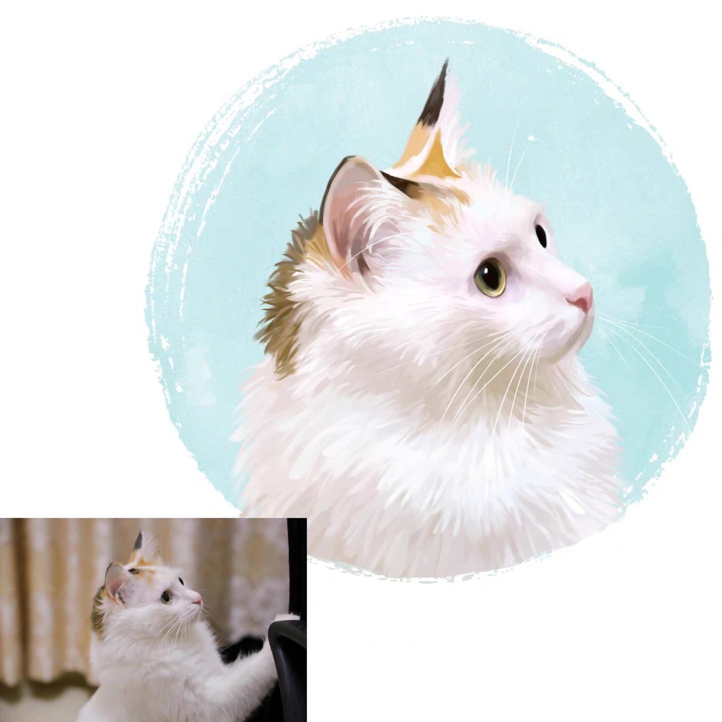 Custom Impasto pet portraits