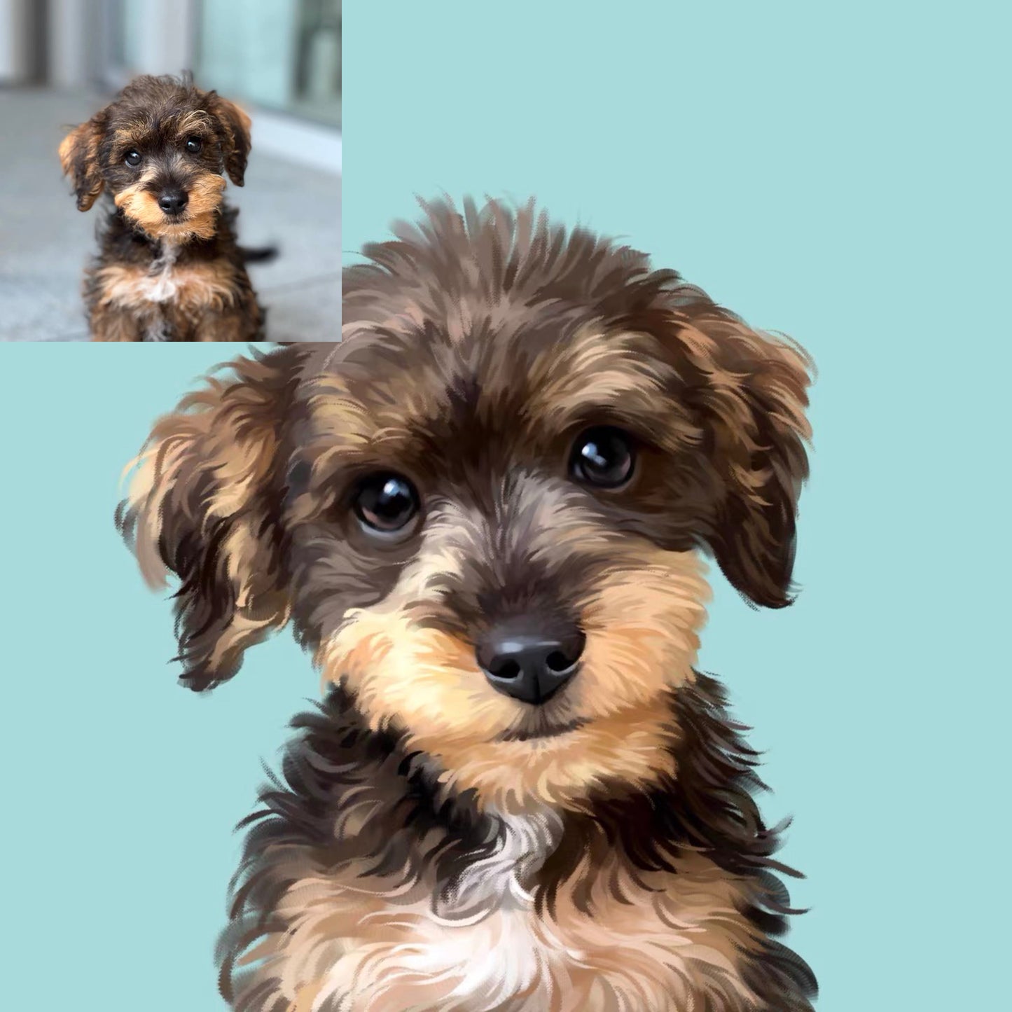 Custom Impasto pet portraits