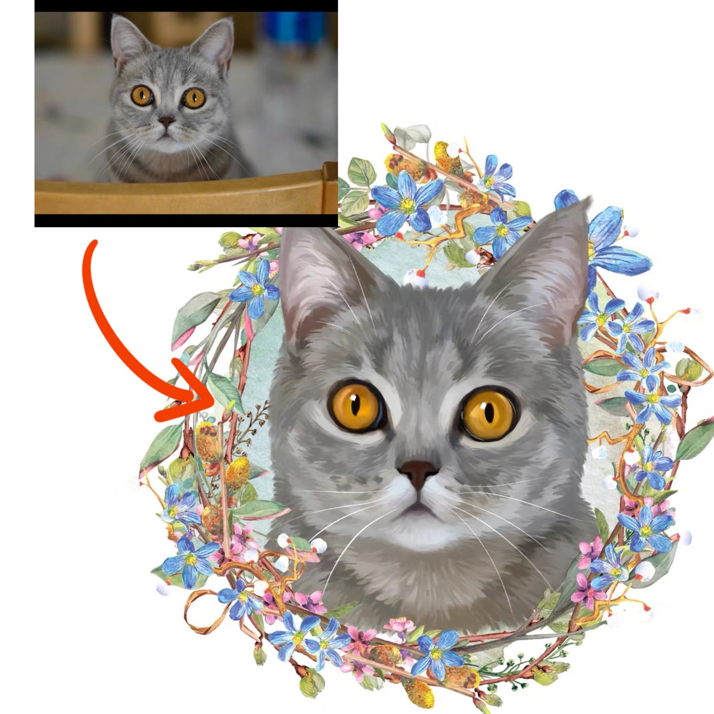 Custom Impasto pet portraits