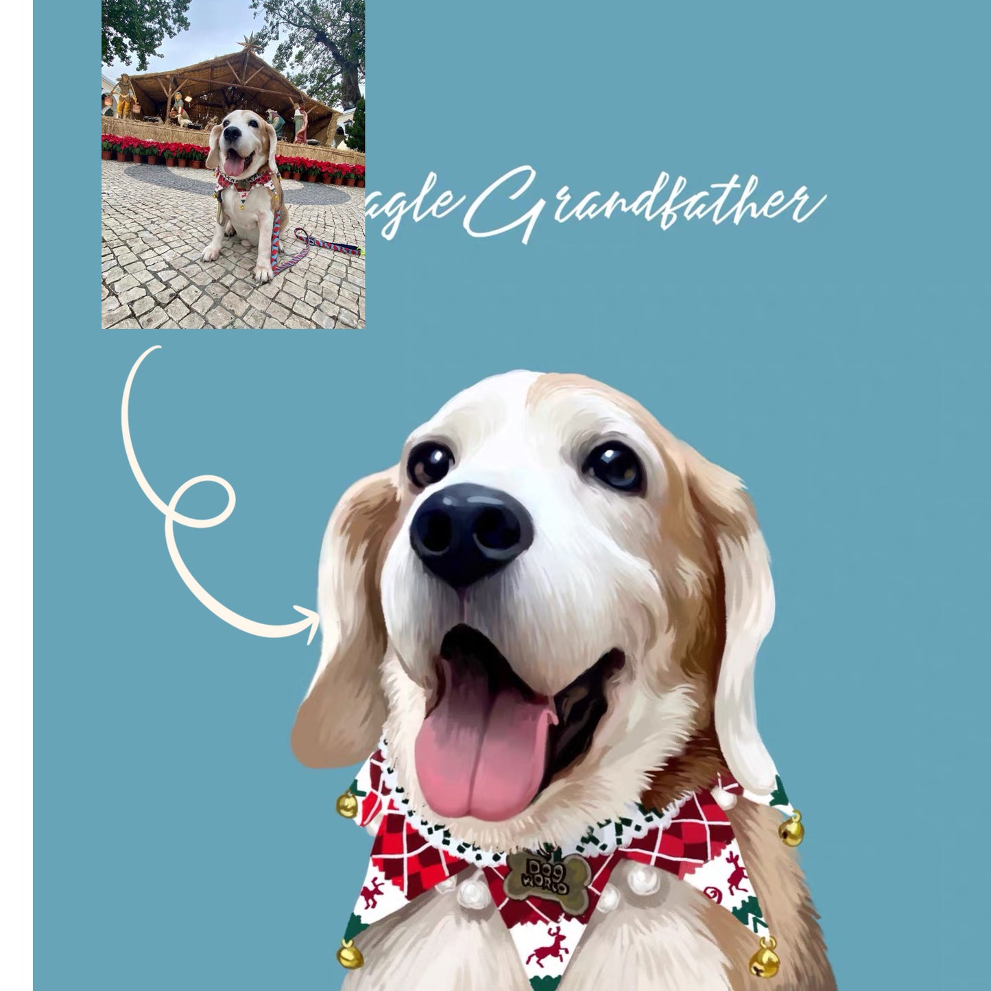 Custom Impasto pet portraits